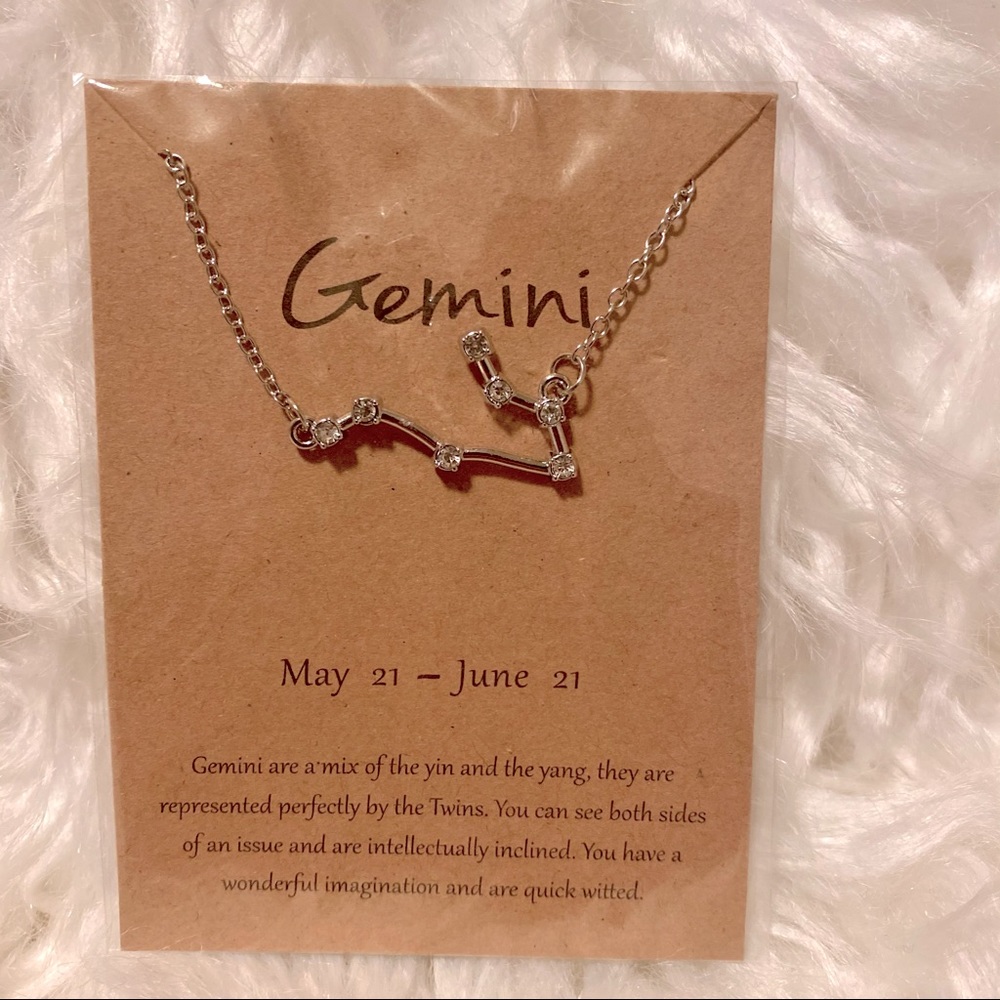 NEW! Gemini ♊️ Necklace Zodiac Sign